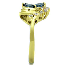 Load image into Gallery viewer, Womens Gold Ring 316L Stainless Steel Anillo Color Oro Para Mujer Ninas Acero Inoxidable with Top Grade Crystal in Montana Uriel - Jewelry Store by Erik Rayo
