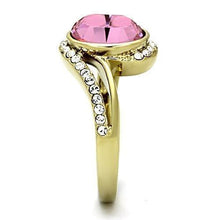 Load image into Gallery viewer, Womens Gold Ring 316L Stainless Steel Anillo Color Oro Para Mujer Ninas Acero Inoxidable with Top Grade Crystal in Rose Martha - Jewelry Store by Erik Rayo
