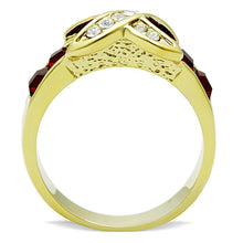 Load image into Gallery viewer, Womens Gold Ring 316L Stainless Steel Anillo Color Oro Para Mujer Ninas Acero Inoxidable with Top Grade Crystal in Siam Dorcas - Jewelry Store by Erik Rayo
