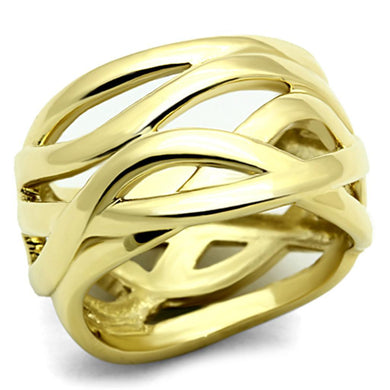 Womens Gold Ring Stainless Steel Anillo Color Oro Para Mujer Ninas Acero Inoxidable Keturah - Jewelry Store by Erik Rayo