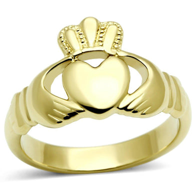 Womens Gold Ring Stainless Steel Anillo Color Oro Para Mujer Ninas Acero Inoxidable Miriam - Jewelry Store by Erik Rayo