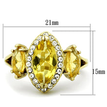 Load image into Gallery viewer, Gold Rings for Women Stainless Steel Anillo Color Oro Para Mujer Ninas Acero Inoxidable Topaz Bathsheba - Jewelry Store by Erik Rayo
