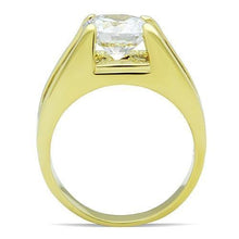 Load image into Gallery viewer, Womens Gold Ring Stainless Steel Anillo Color Oro Para Mujer Ninas Acero Inoxidable with AAA Grade CZ in Clear Bela - Jewelry Store by Erik Rayo

