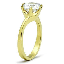 Load image into Gallery viewer, Gold Rings for Women Stainless Steel Anillo Color Oro Para Mujer Ninas Acero Inoxidable with AAA Grade CZ in Clear Bethal - Jewelry Store by Erik Rayo
