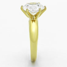 Load image into Gallery viewer, Gold Rings for Women Stainless Steel Anillo Color Oro Para Mujer Ninas Acero Inoxidable with AAA Grade CZ in Clear Bethany - Jewelry Store by Erik Rayo
