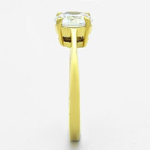 Load image into Gallery viewer, Womens Gold Ring Stainless Steel Anillo Color Oro Para Mujer Ninas Acero Inoxidable with AAA Grade CZ in Clear Beulah - Jewelry Store by Erik Rayo
