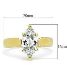 Load image into Gallery viewer, Gold Rings for Women Stainless Steel Anillo Color Oro Para Mujer Ninas Acero Inoxidable with AAA Grade CZ in Clear Ethan - Jewelry Store by Erik Rayo
