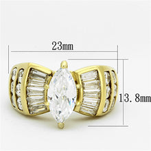 Load image into Gallery viewer, Gold Rings for Women Stainless Steel Anillo Color Oro Para Mujer Ninas Acero Inoxidable with AAA Grade CZ in Clear Hosanna - Jewelry Store by Erik Rayo
