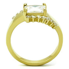 Load image into Gallery viewer, Womens Gold Ring Stainless Steel Anillo Color Oro Para Mujer Ninas Acero Inoxidable with AAA Grade CZ in Clear Judith - Jewelry Store by Erik Rayo
