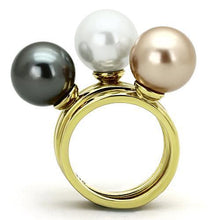 Load image into Gallery viewer, Gold Rings for Women Stainless Steel Anillo Color Oro Para Mujer Ninas Acero Inoxidable with Synthetic Pearl in Multi Color Eve - Jewelry Store by Erik Rayo
