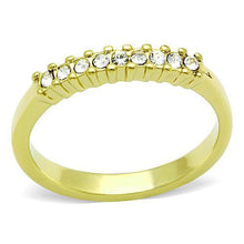 Load image into Gallery viewer, Gold Rings for Women Stainless Steel Anillo Color Oro Para Mujer Ninas Acero Inoxidable with Top Grade Crystal in Clear Deina - Jewelry Store by Erik Rayo
