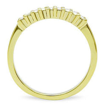 Load image into Gallery viewer, Womens Gold Ring Stainless Steel Anillo Color Oro Para Mujer Ninas Acero Inoxidable with Top Grade Crystal in Clear Deina - Jewelry Store by Erik Rayo

