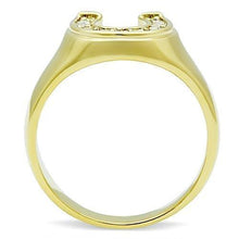 Load image into Gallery viewer, Womens Gold Ring Stainless Steel Anillo Color Oro Para Mujer Ninas Acero Inoxidable with Top Grade Crystal in Clear Michal - Jewelry Store by Erik Rayo
