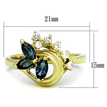 Load image into Gallery viewer, Gold Rings for Women Stainless Steel Anillo Color Oro Para Mujer Ninas Acero Inoxidable with Top Grade Crystal in Montana Uriel - Jewelry Store by Erik Rayo
