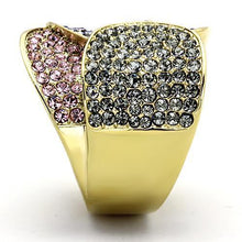 Load image into Gallery viewer, Gold Rings for Women Stainless Steel Anillo Color Oro Para Mujer Ninas Acero Inoxidable with Top Grade Crystal in Multi Color Azubah - Jewelry Store by Erik Rayo
