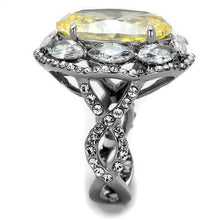 Load image into Gallery viewer, Womens Gold Rings High polished (no plating) 316L Stainless Steel Ring with AAA Grade CZ in Citrine Yellow TK2162 - Jewelry Store by Erik Rayo
