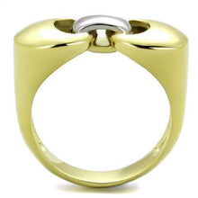 Load image into Gallery viewer, Womens Gold Rings Two-Tone IP Gold (Ion Plating) 316L Stainless Steel Ring with No Stone TK1915 - Jewelry Store by Erik Rayo
