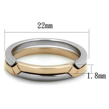 Load image into Gallery viewer, Womens Gold Rings Two-Tone IP Rose Gold 316L Stainless Steel Ring with No Stone TK2031 - Jewelry Store by Erik Rayo
