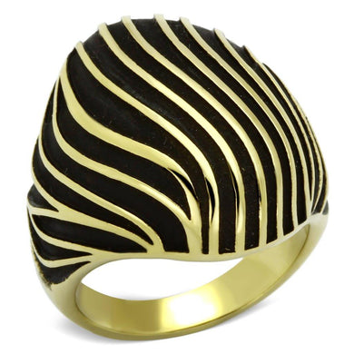 Womens Gold Zebra Ring 316L Stainless Steel Anillo Color Oro Para Mujer Ninas Acero Inoxidable Myra - Jewelry Store by Erik Rayo