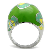 Load image into Gallery viewer, Womens Green Butterfly Ring Anillo Para Mujer y Ninos Kids 316L Stainless Steel Ring - Jewelry Store by Erik Rayo
