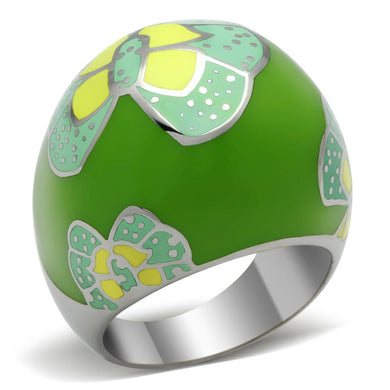 Womens Green Butterfly Ring Anillo Para Mujer Stainless Steel Ring - Jewelry Store by Erik Rayo