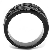 Load image into Gallery viewer, Womens Light Black Ring Anillo Para Mujer Stainless Steel Ring with No Stone Gianna - Jewelry Store by Erik Rayo
