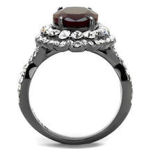 Load image into Gallery viewer, Womens Light Black Ring Anillo Para Mujer y Ninos Kids Stainless Steel Ring with Glass in Siam Suchin - Jewelry Store by Erik Rayo
