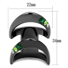 Load image into Gallery viewer, Womens Light Black Ring Anillo Para Mujer y Ninos Kids Stainless Steel Ring with Top Grade Crystal in Multi Color Tafariah - ErikRayo.com
