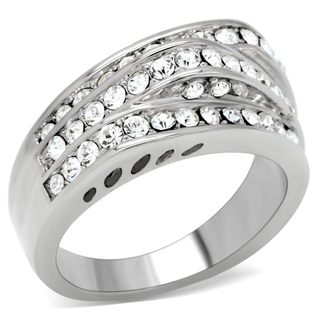 Womens Ring Anillo Para Mujer Stainless Steel Ring with Top Grade Crystal Argenta - Jewelry Store by Erik Rayo