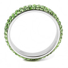 Load image into Gallery viewer, Womens Ring Anillo Para Mujer Stainless Steel Ring with Top Grade Crystal in Peridot - Jewelry Store by Erik Rayo
