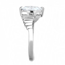 Load image into Gallery viewer, Womens Ring Clear Marquise Stainless Steel Ring with AAA Grade CZ in Clear - ErikRayo.com
