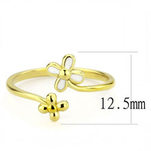 Load image into Gallery viewer, Womens Ring Gold Flowers Stainless Steel Ring with No Stone - Jewelry Store by Erik Rayo
