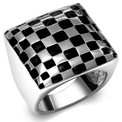 Womens Ring High polished (no plating) 316L Stainless Steel Ring with No Stone TK040 - Jewelry Store by Erik Rayo