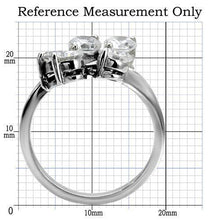 Load image into Gallery viewer, Womens Rings High polished (no plating) 316L Stainless Steel Ring with AAA Grade CZ in Clear TK001 - Jewelry Store by Erik Rayo
