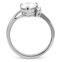 Load image into Gallery viewer, Womens Rings High polished (no plating) 316L Stainless Steel Ring with AAA Grade CZ in Clear TK102 - Jewelry Store by Erik Rayo
