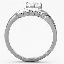 Load image into Gallery viewer, Womens Rings High polished (no plating) 316L Stainless Steel Ring with AAA Grade CZ in Clear TK1080 - Jewelry Store by Erik Rayo
