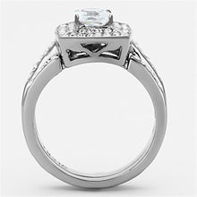 Load image into Gallery viewer, Womens Rings High polished (no plating) 316L Stainless Steel Ring with AAA Grade CZ in Clear TK1088 - Jewelry Store by Erik Rayo

