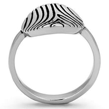 Load image into Gallery viewer, Womens Rings High polished (no plating) 316L Stainless Steel Ring with Epoxy in Jet TK1078 - Jewelry Store by Erik Rayo
