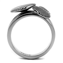 Load image into Gallery viewer, Womens Rings High polished (no plating) 316L Stainless Steel Ring with Epoxy in Jet TK2973 - Jewelry Store by Erik Rayo
