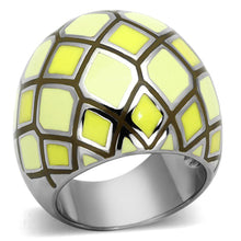 Load image into Gallery viewer, Womens Rings High polished (no plating) 316L Stainless Steel Ring with Epoxy in Multi Color TK1173 - Jewelry Store by Erik Rayo

