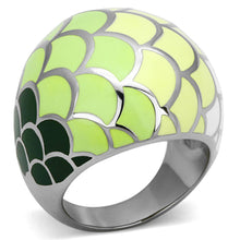 Load image into Gallery viewer, Womens Rings High polished (no plating) 316L Stainless Steel Ring with Epoxy in Multi Color TK1174 - Jewelry Store by Erik Rayo
