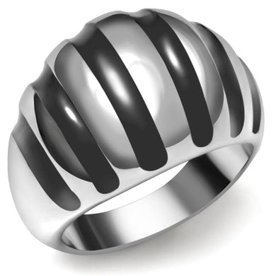 Womens Rings High polished (no plating) 316L Stainless Steel Ring with No Stone TK038 - Jewelry Store by Erik Rayo