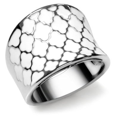 Womens Rings High polished (no plating) 316L Stainless Steel Ring with No Stone TK041 - Jewelry Store by Erik Rayo