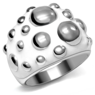 Womens Rings High polished (no plating) 316L Stainless Steel Ring with No Stone TK042 - Jewelry Store by Erik Rayo