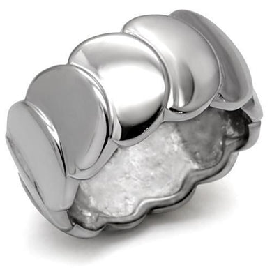 Womens Rings High polished (no plating) 316L Stainless Steel Ring with No Stone TK049 - Jewelry Store by Erik Rayo