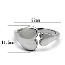 Load image into Gallery viewer, Womens Rings High polished (no plating) 316L Stainless Steel Ring with No Stone TK1000 - Jewelry Store by Erik Rayo
