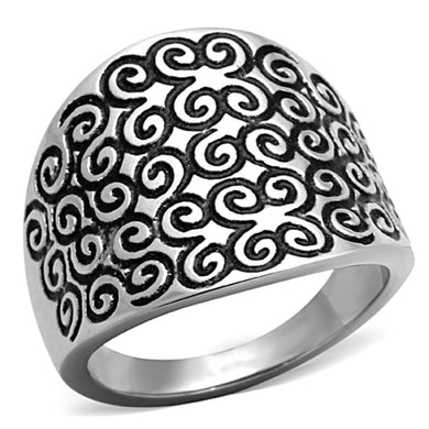 Womens Rings High polished (no plating) 316L Stainless Steel Ring with No Stone TK1329 - Jewelry Store by Erik Rayo