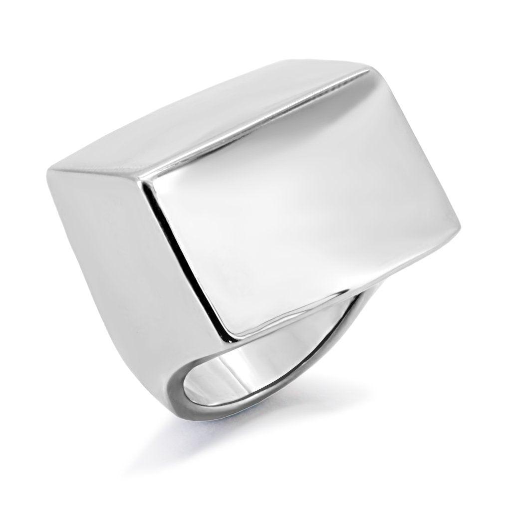 Womens Rings High polished (no plating) 316L Stainless Steel Ring with No Stone TK134 - Jewelry Store by Erik Rayo