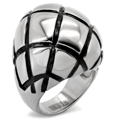Womens Rings High polished (no plating) 316L Stainless Steel Ring with No Stone TK139 - Jewelry Store by Erik Rayo