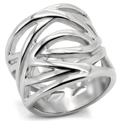 Womens Rings High polished (no plating) 316L Stainless Steel Ring with No Stone TK144 - Jewelry Store by Erik Rayo
